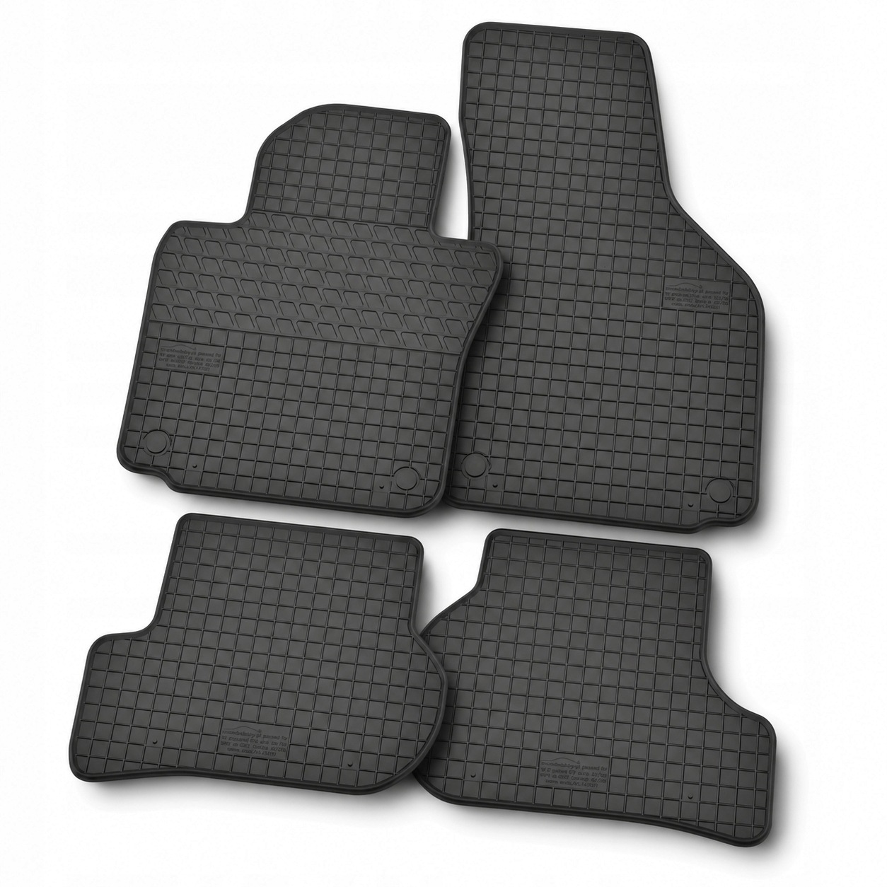 Gumové koberce s okrajem pro Volkswagen Jetta 2005-2012 _4 ks Motohobby