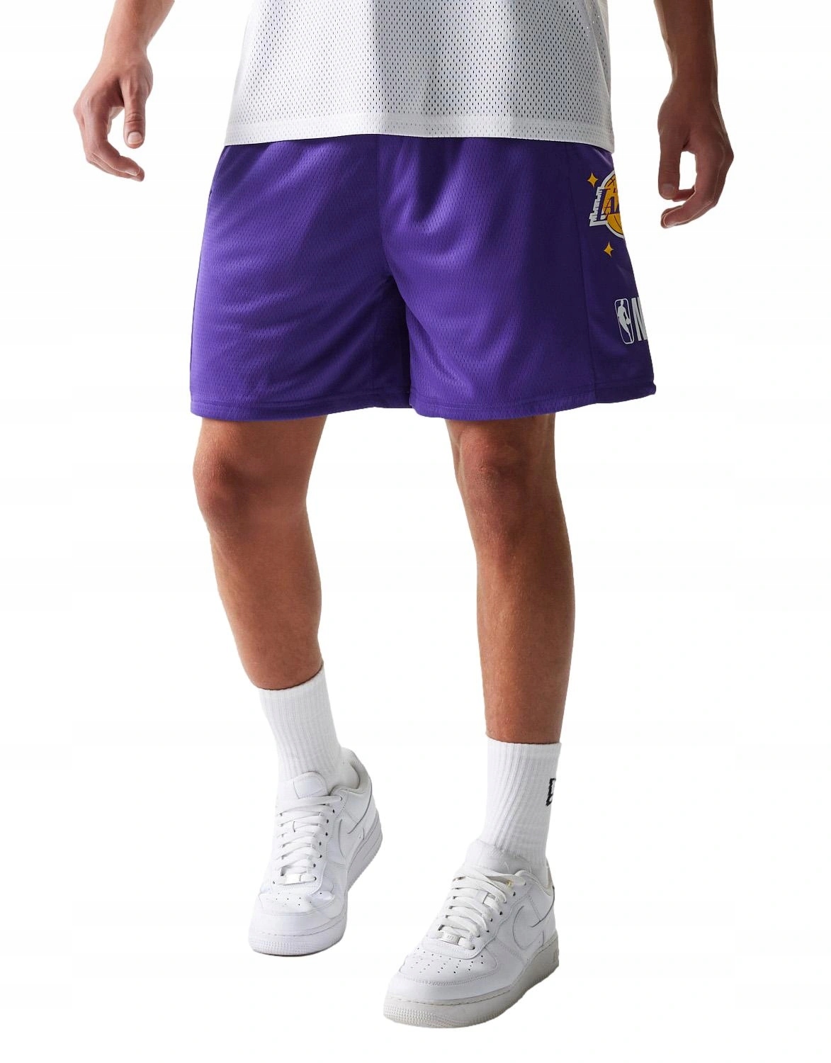 Kraťasy krátké New Era šortky Los Angeles Lakers nba polyester