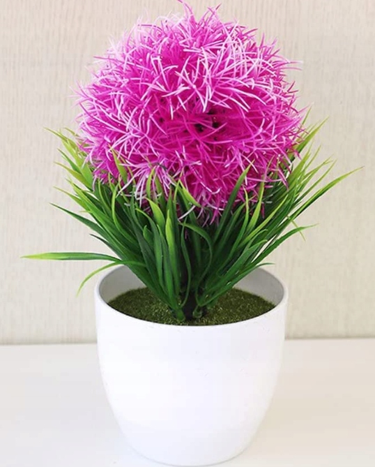 

Małe sztuczne sukulenty Topiary Kula 22 CM Róż