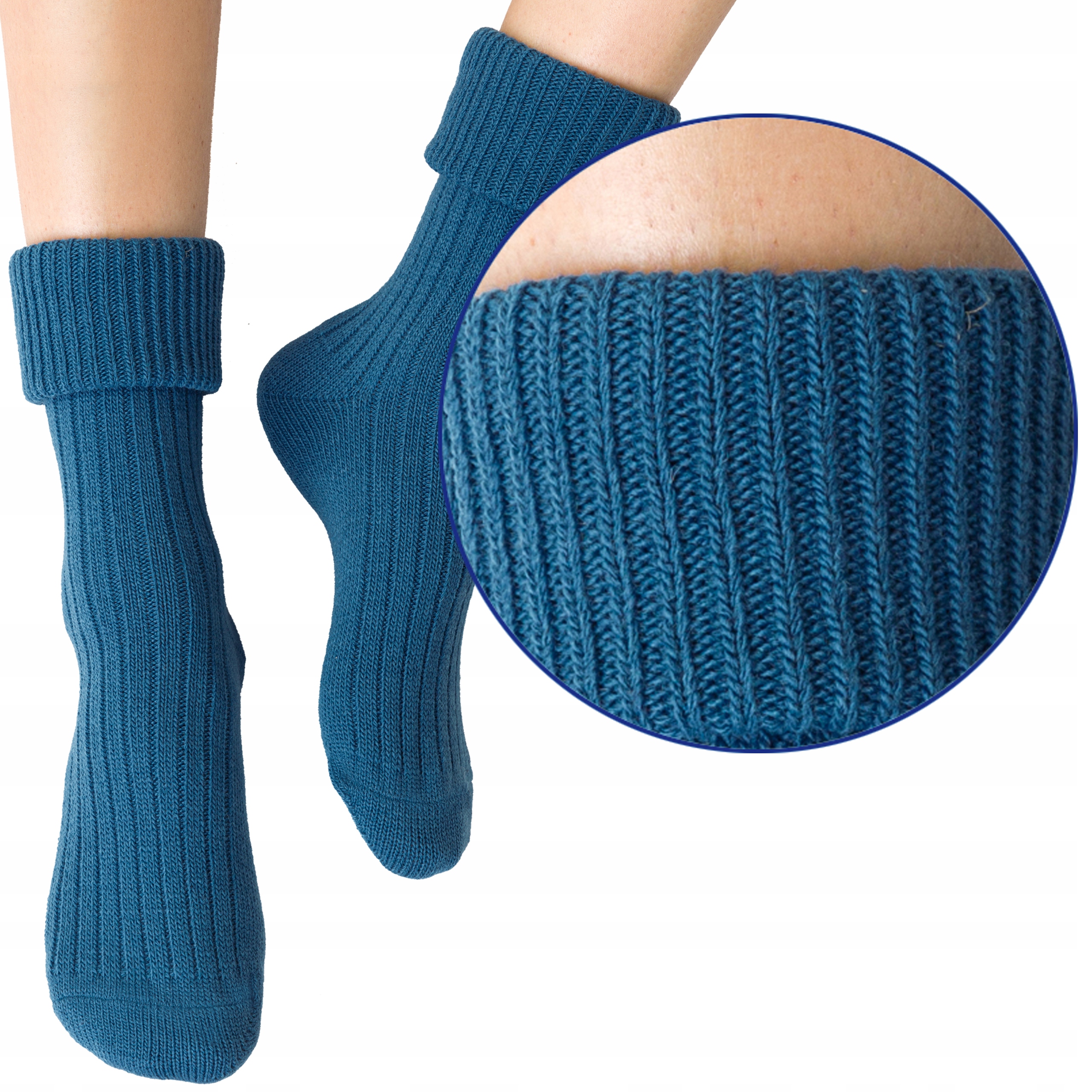 

Steven 067 Skarpetki Do Spania Wełna jeans 35-37