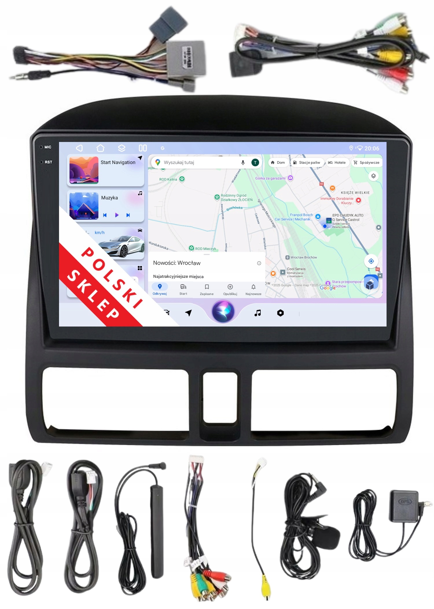 Navigace Rádio 2DIN Android Honda Cr-v 2 II 6/128 Gb Lte Dsp Carplay