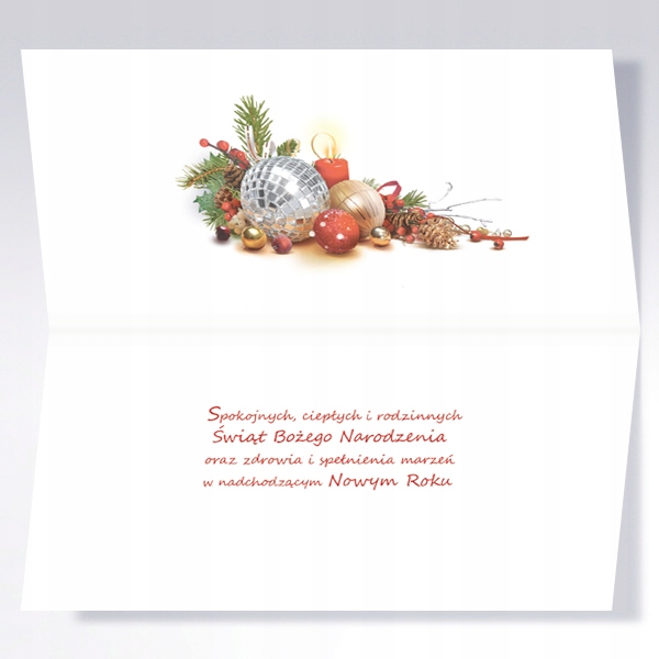 KARNET KARTKA LAURKA BOŻE NARODZENIE KOPERTA 1 szt Marka Karo