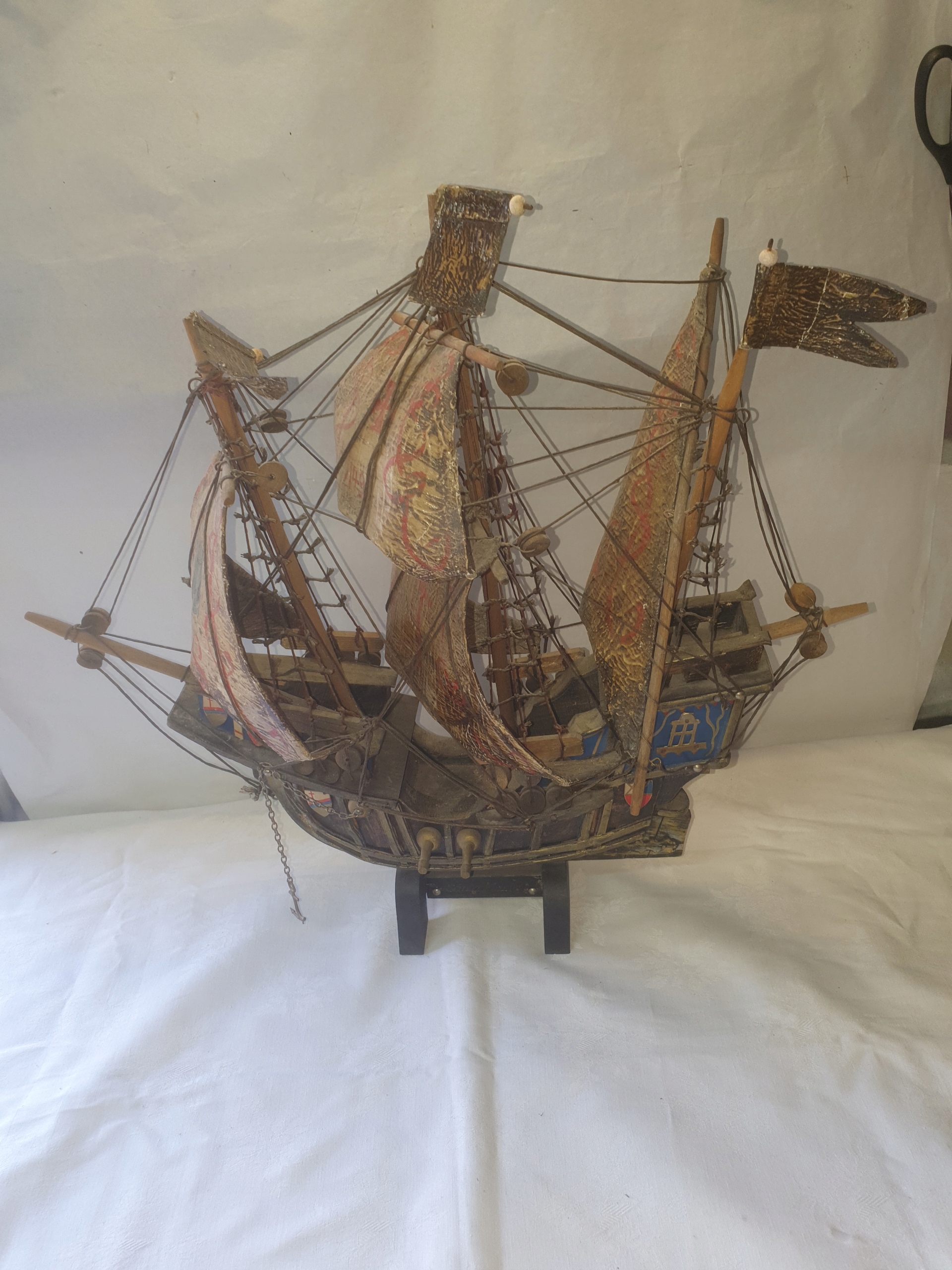 Model statku drewniany