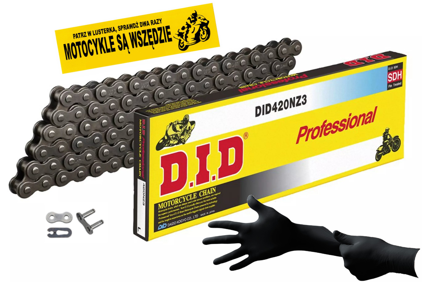 420NZ3-134 - ПРИВОДНИЙ ЛАНЦЮГ DID 420 NZ3 134 ЛАНКИ ЗАСТІБКА