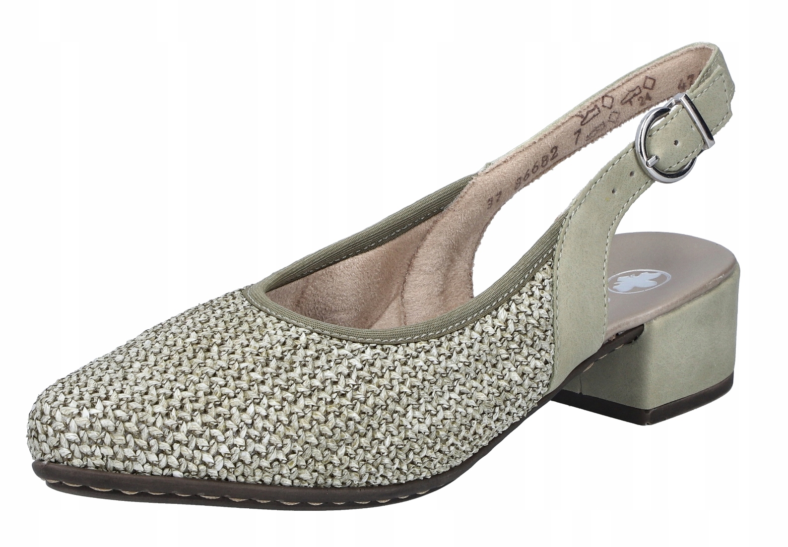 Rieker 47060-52 vel.41 elegantní kožené sandály a lodičky