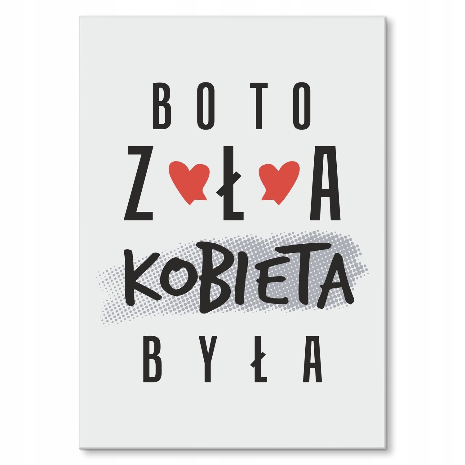 Kovový plakát zlá žena Šild Plech 42 x 59,4 cm Dárek