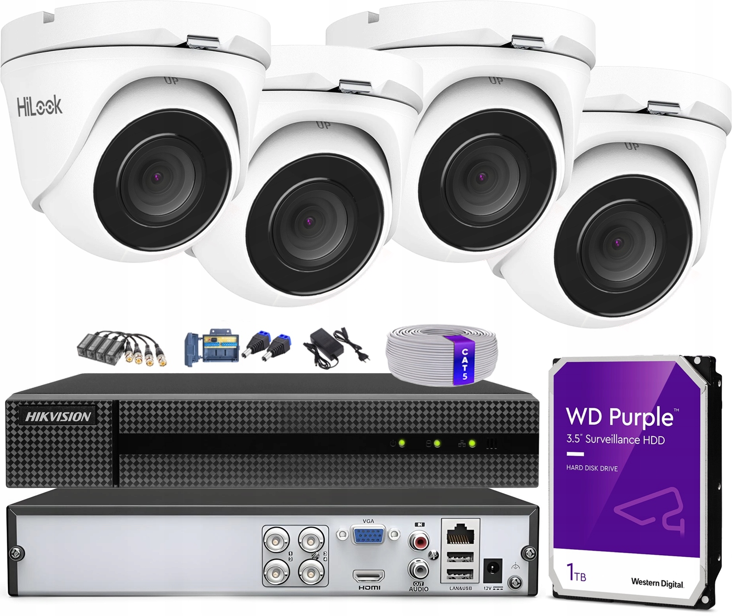 Sada pro monitorování Hikvision 5MP Ir Hilook Hikvision Kit Ec