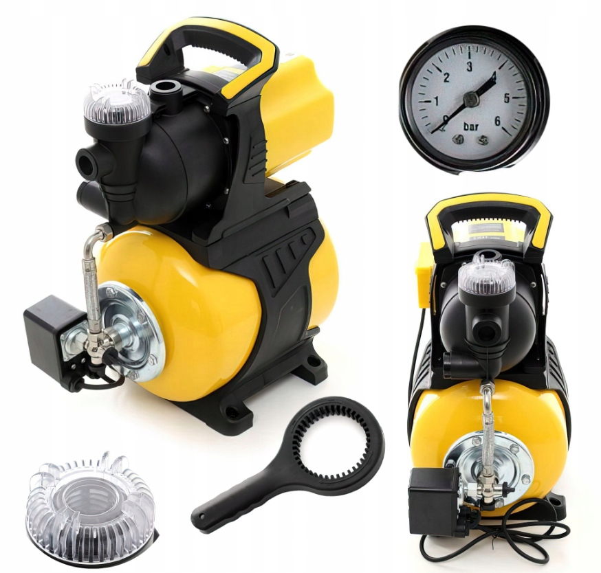 Pompa Ogrodowa Do Wody 1300W Hydrofor Zbiornik 4800 l/h