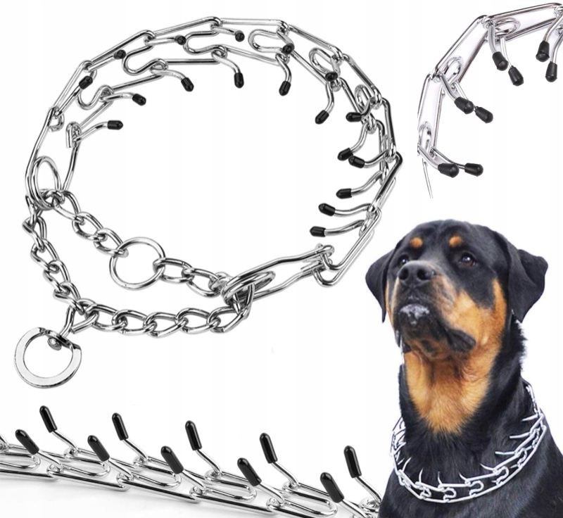 Levně Obojek Ostnatý Obojek pro psa Silný Bezpečný r. L 40-58 cm