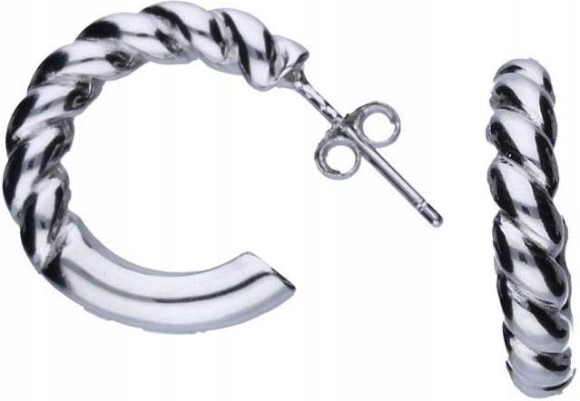 Stříbrné náušnice 925 na tyčinku, kroužky, 6,16 g, módní vzor, elegantní dárek