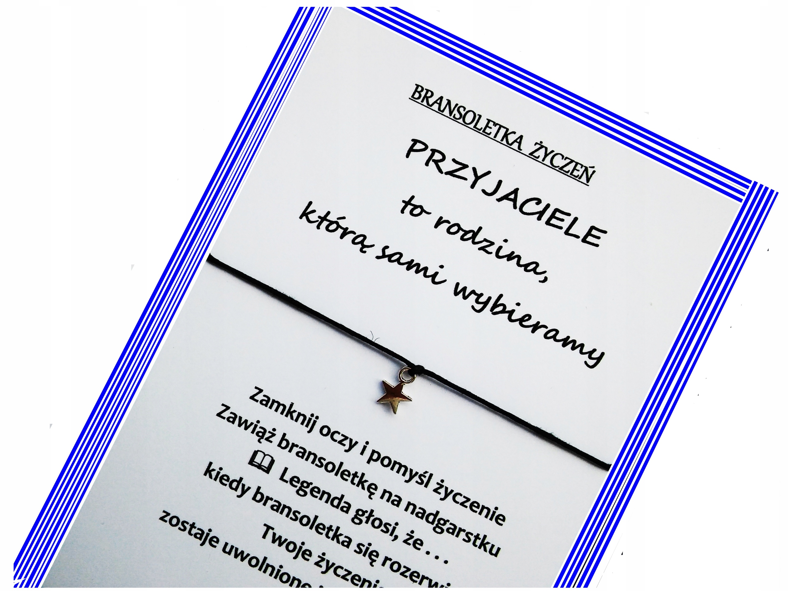 

Bransoletka Życzeń Przyjaciele to rodzina 081