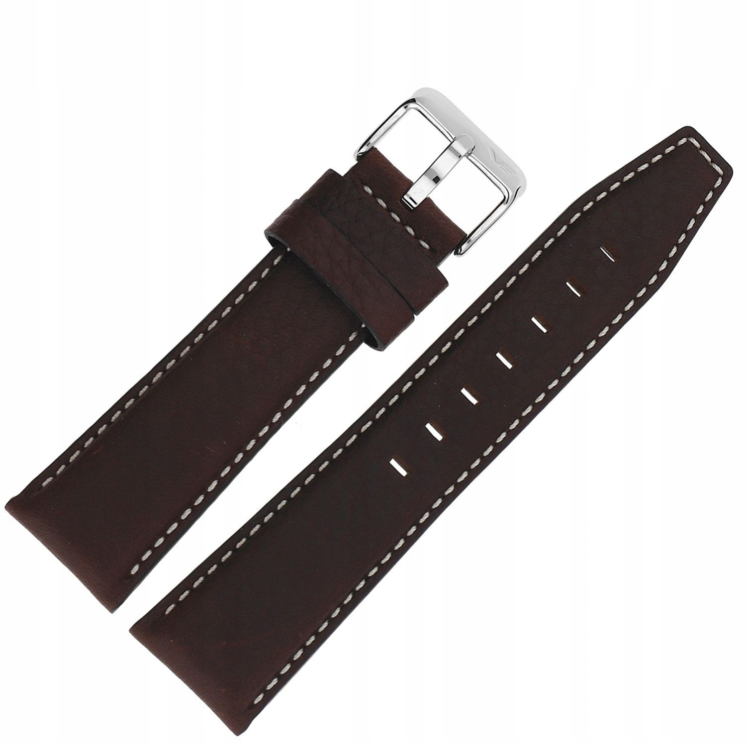 Pásek Gaz-14 Kůže 565 (A599) hnědý s bílým lesklým povrchem