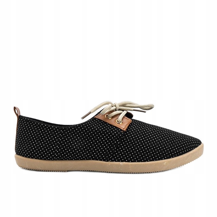

Czarne Tkanina Buty Kobiety Trampki r.38