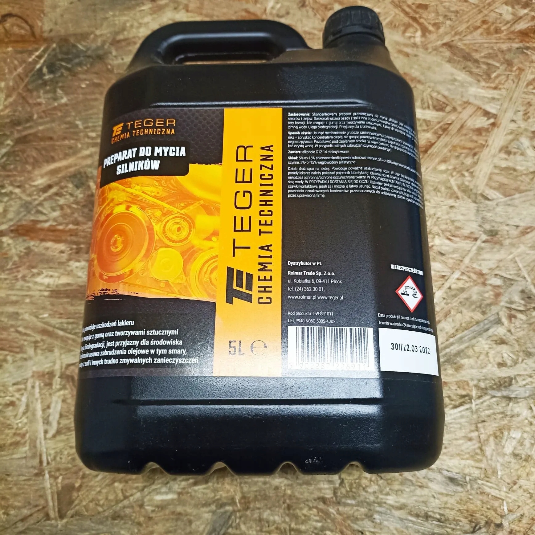 Profesjonalny Preparat do mycia silników 5l TEGER