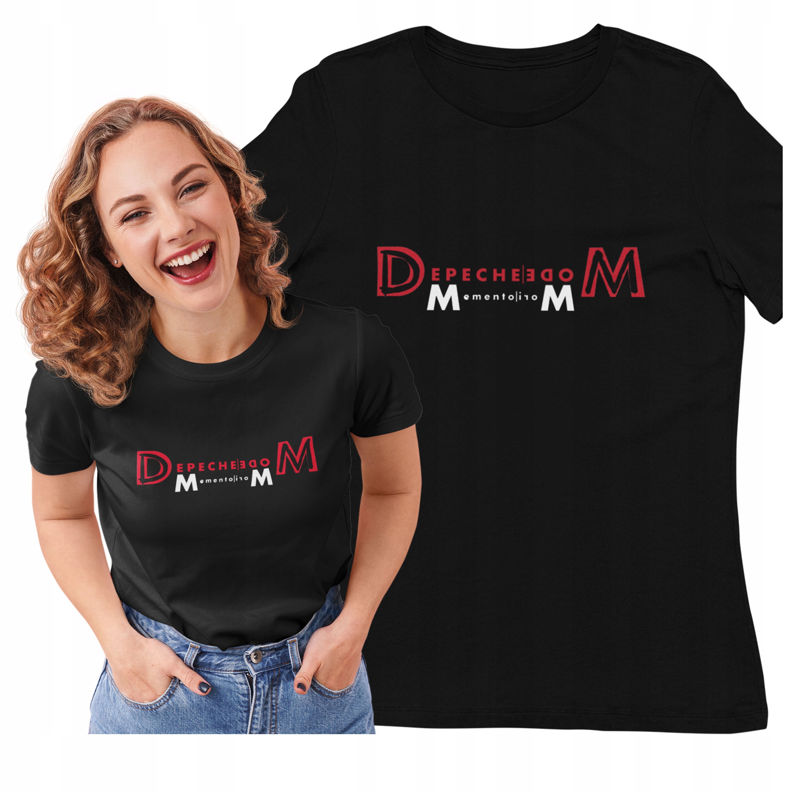 KOSZULKA DAMSKA T-SHIRT DEPECHE MODE MEMENTO MORI KONCERT PŁYTA