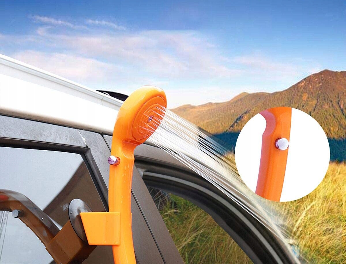 PRYSZNIC TURYSTYCZNY KEMPINGOWY ELEKTRYCZNY POMPA SAMOCHODOWY 12V 60W 10L Marka bez marki