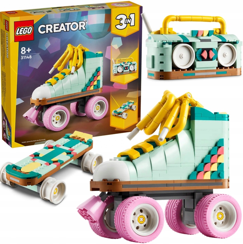 Lego Creator Wrotka W Stylu Retro 3 W 1 Wrotki Deskorolka Glosnik Zestaw