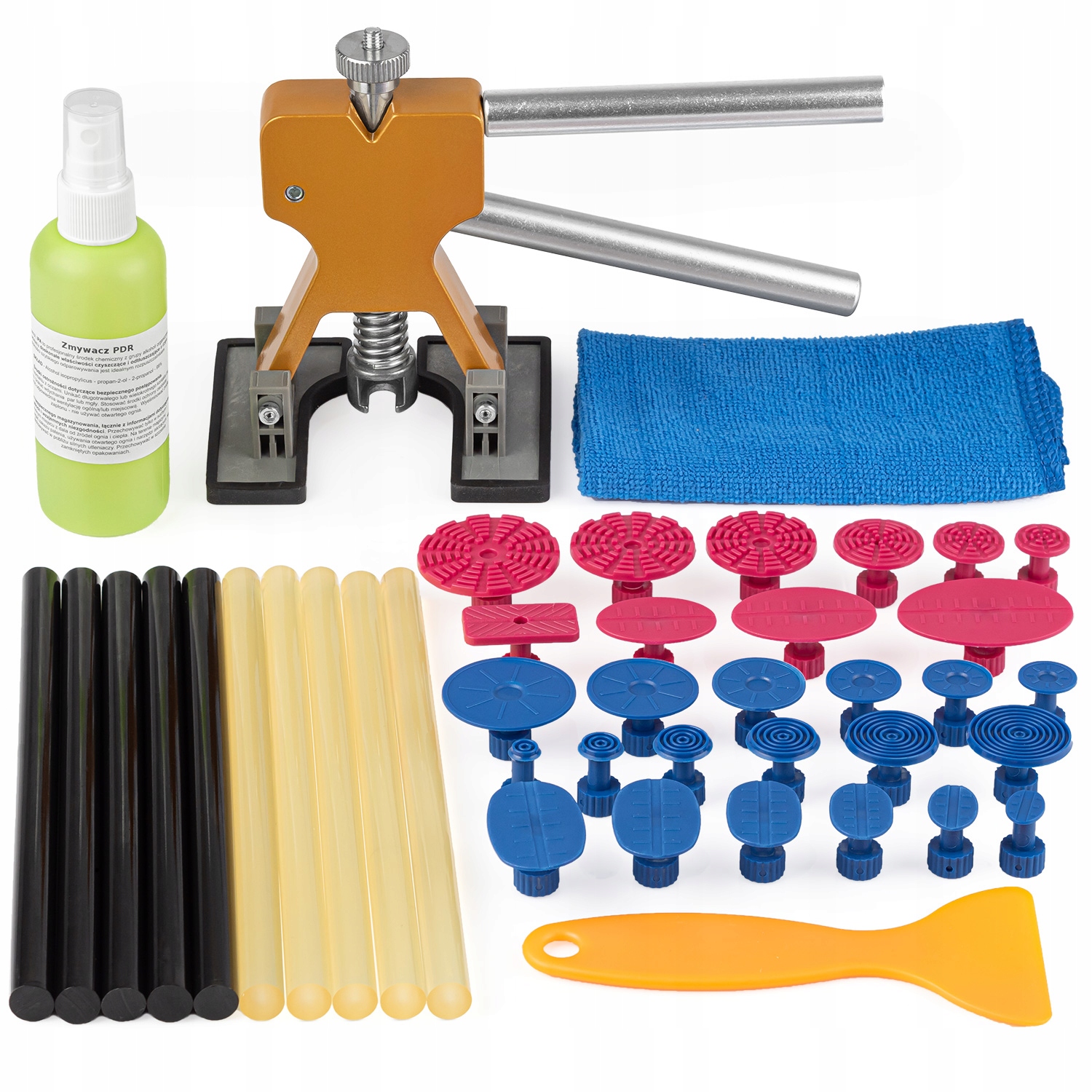 ZESTAW USUWANIA WGNIECEN PULLER PDR GRZYBKI KLEJ