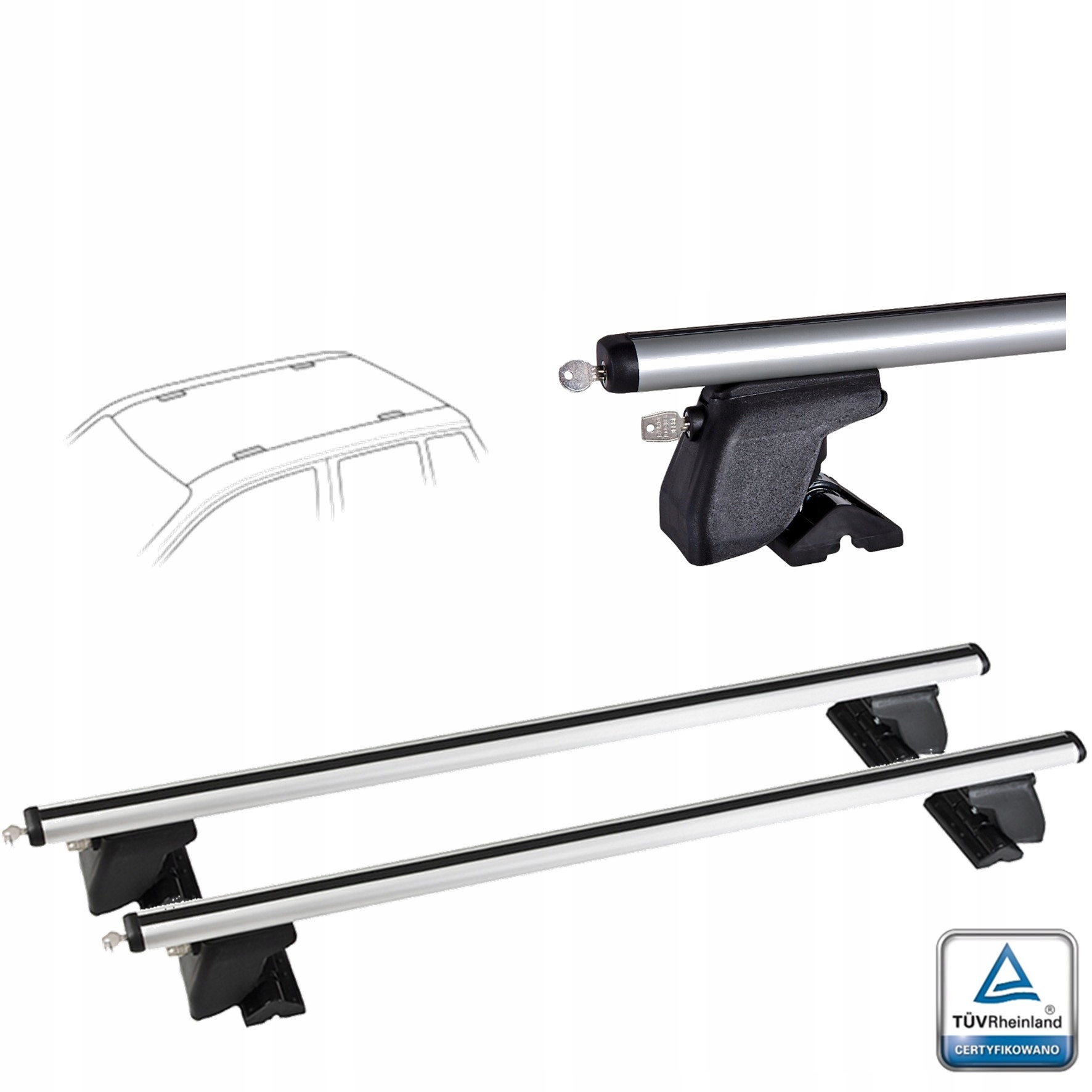 BAGAZNIK NA 2 ROWERY NA DACH SUBARU Levorg od 2014 Producent Inny