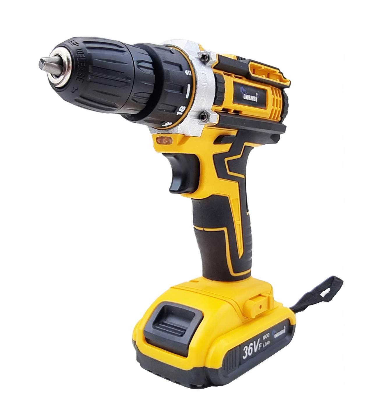 36V WIERTARKO WKRĘTARKA AKUMULATOROWA WALIZKA NASADKI BITY LED WALIZKA 2AKU Typ akumulatora Li-Ion