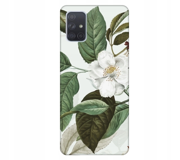 

Etui wzory do Samsung Galaxy A71 Kwiat bialy akwar