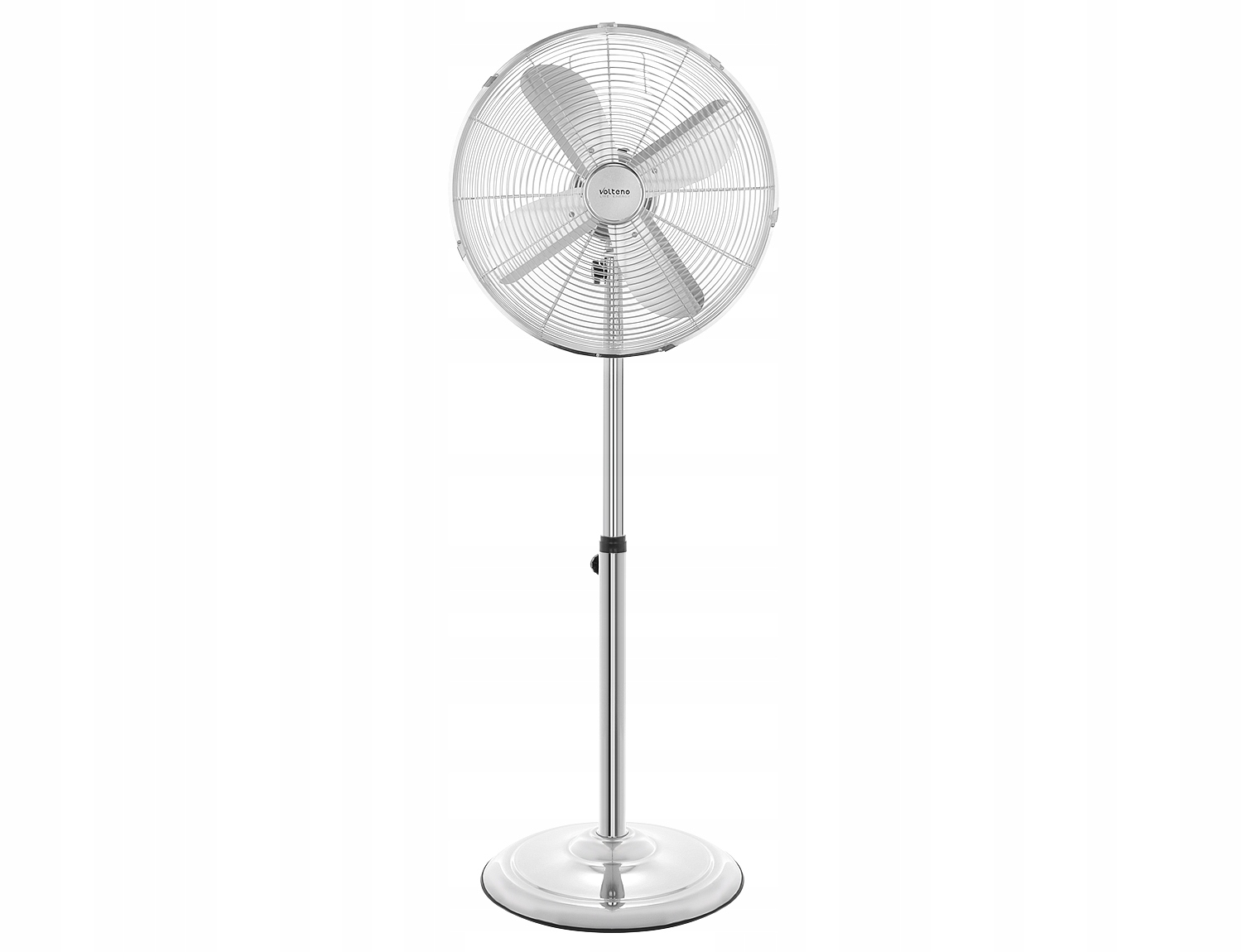 WENTYLATOR WIATRAK PODŁOGOWY STOJĄCY CHROM Stan opakowania oryginalne