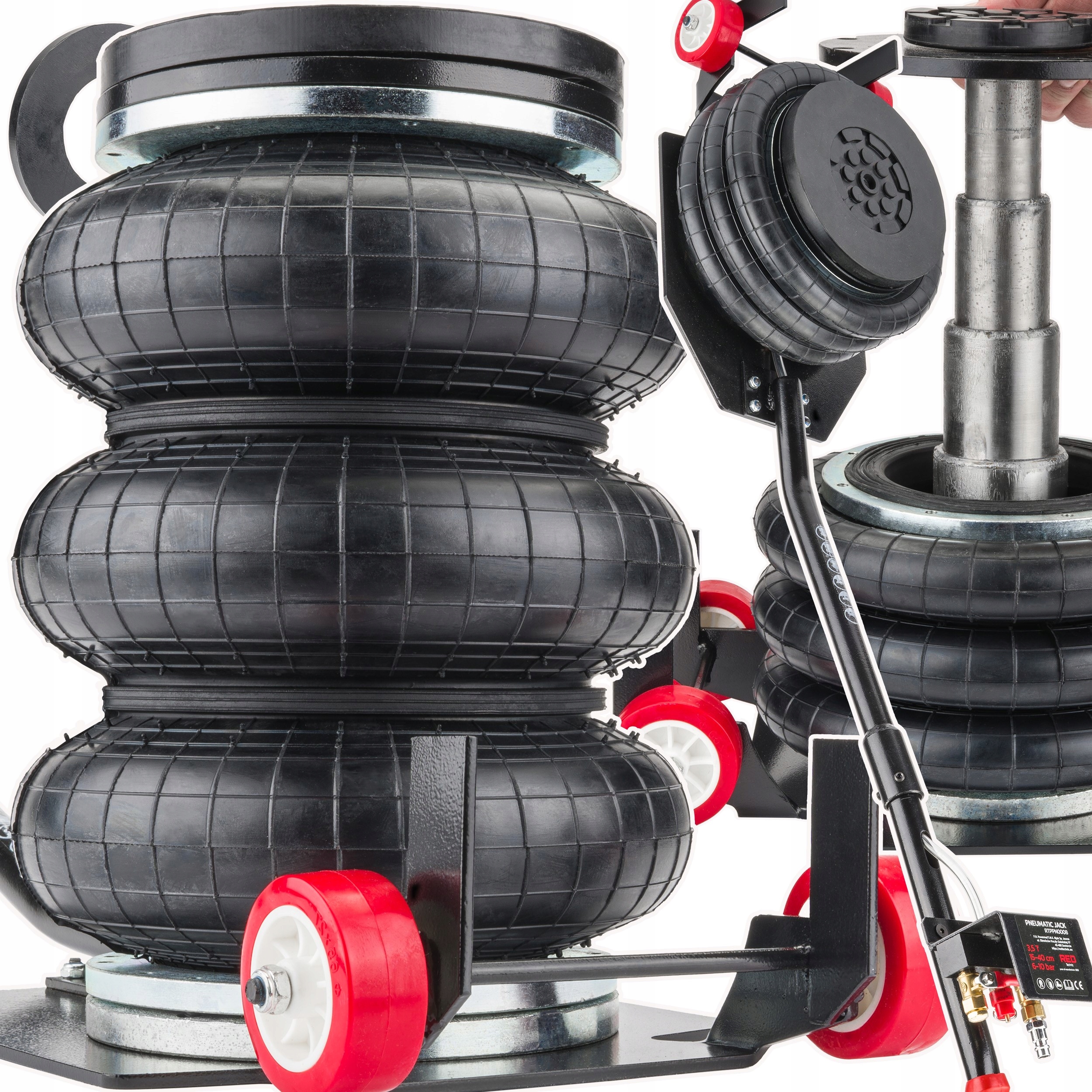 Hever 3500 Kg Polštářový 3.5T Polštářový Zvedák Guma