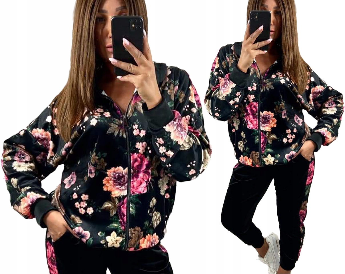 WELUROWY DRES Z KAPTUREM roz. 54