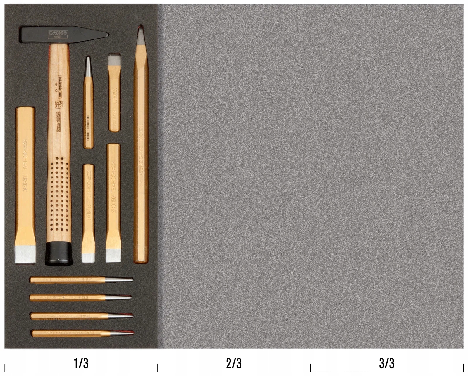 Wkład narzędziowy do pobijania - 11 el. BAHCO Marka Bahco