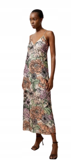 Karen Millen Petite Šaty MIDI S Ozdobami 38 B1F