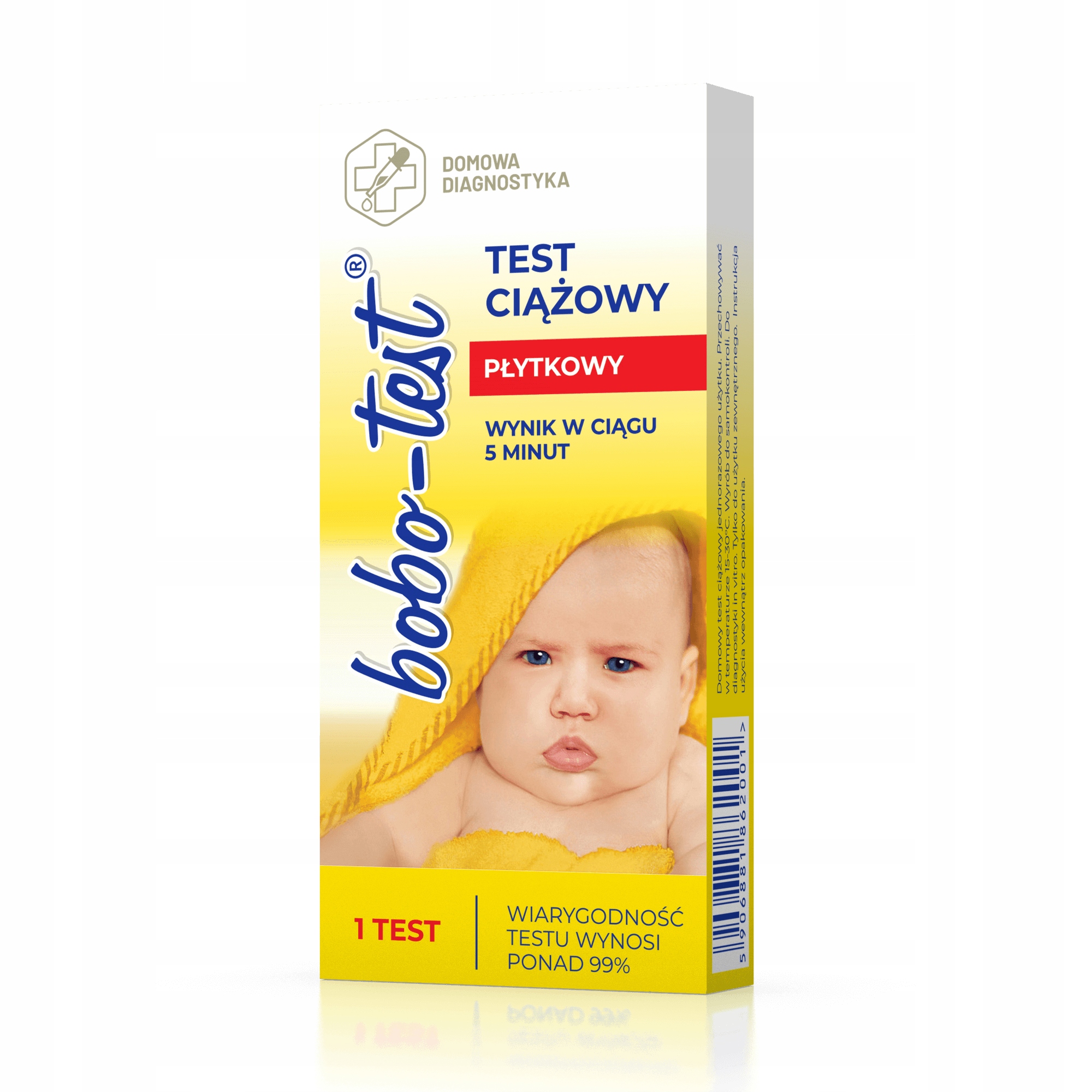 

Płytkowy test ciążowy Bobo- wiarygodność ponad 99%