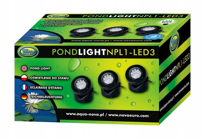 

Aqua-nova NPL1 Led 3 Oświetlenie Do Oczka Wodnego