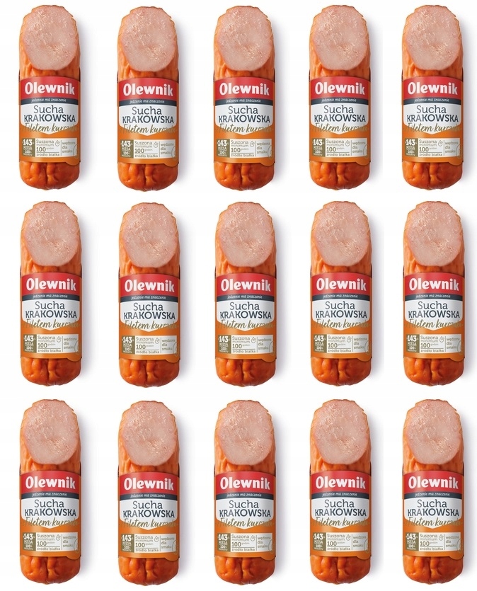 Levně 15 x 255 g Olewnik Suchá krakovská s kuřecím filetem Karton