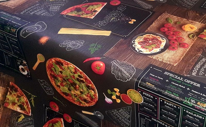 CERATA, CERATY, OBRUS, CERATA CZARNA - PIZZA