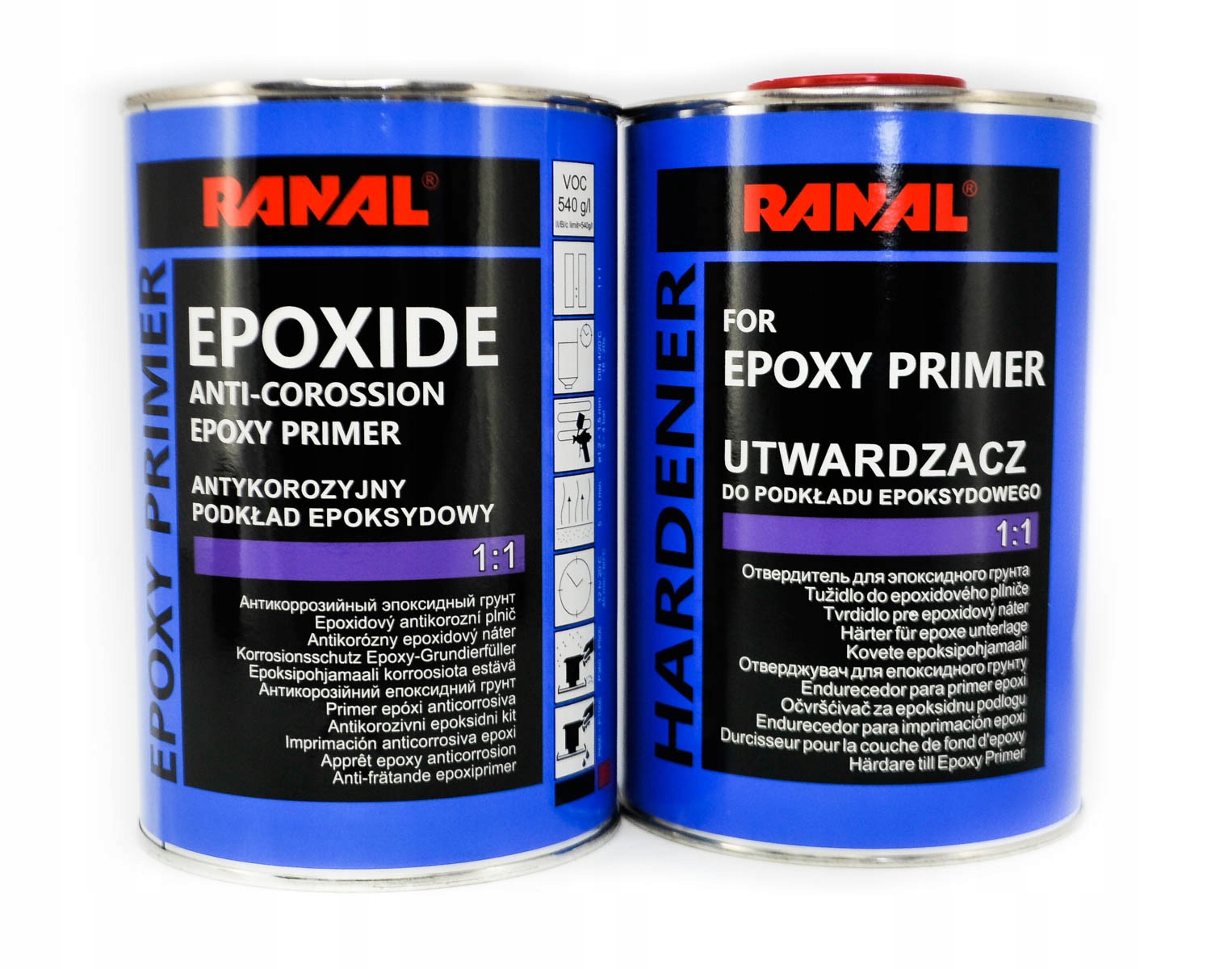 

Ranal Podkład epoksydowy antykoroz. 1:1 Czarny
