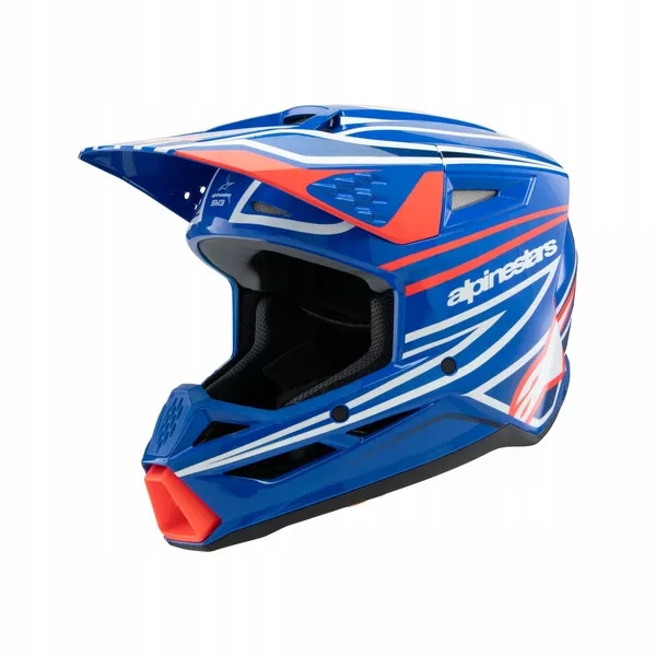 Juniorská prilba Alpinestars SM3 Wurx modrá/červená S