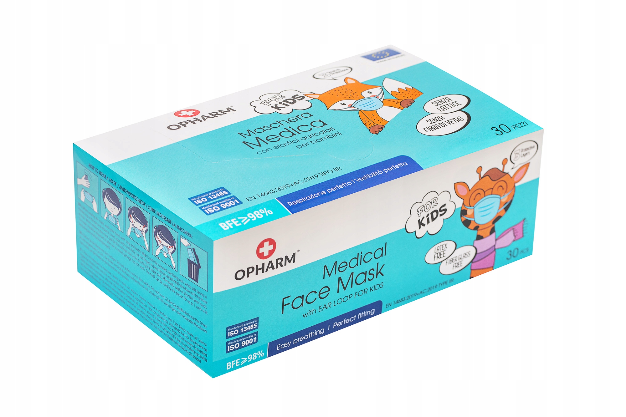 

Maska Medyczna Iir Opharm Dzieci 30 szt. niebieska