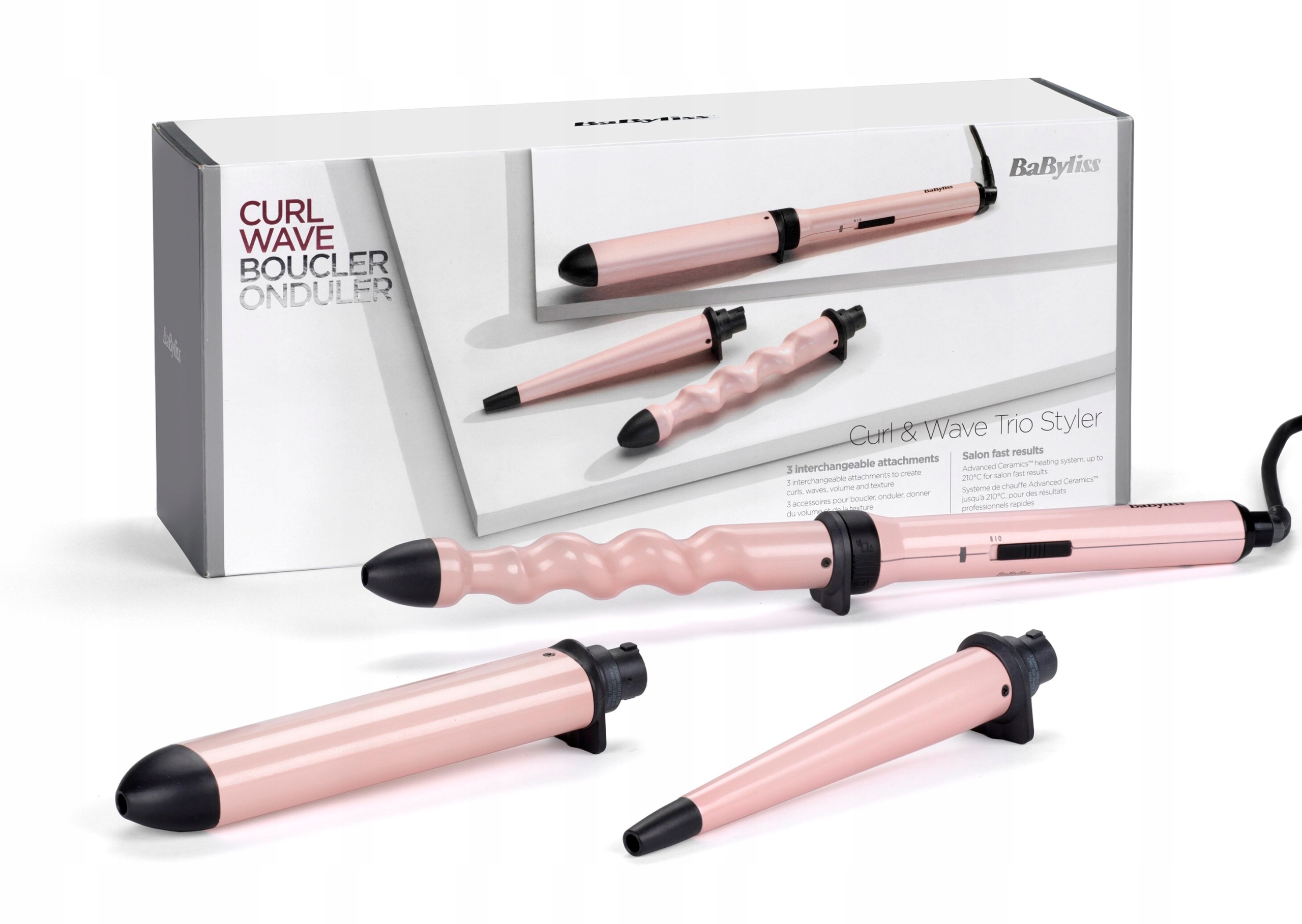 Lokówka wielofunkcyjna Babyliss MS750E 3 nasadki stylizujące