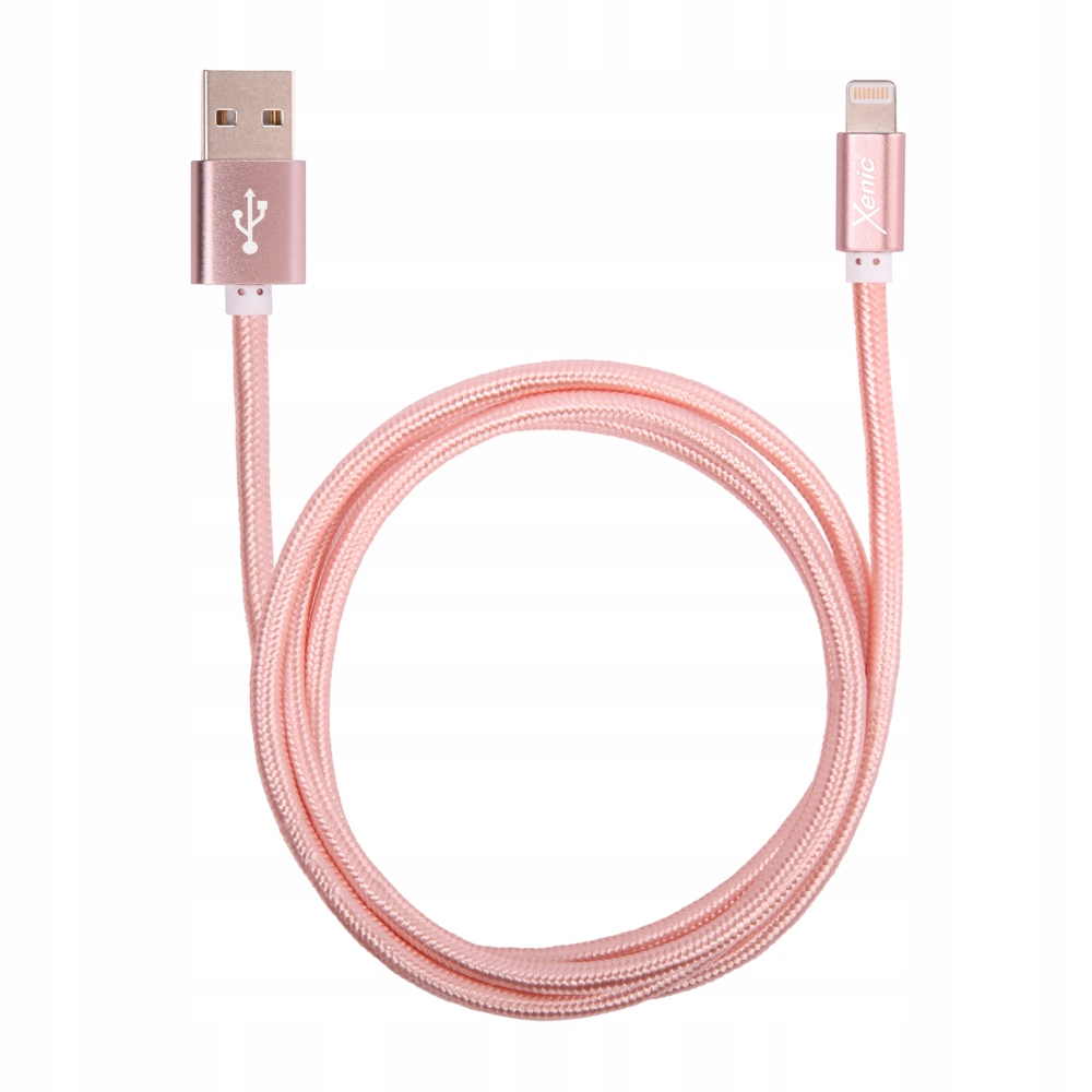 

Kabel lightning-USB Xenic UMFL10 różowy 1m