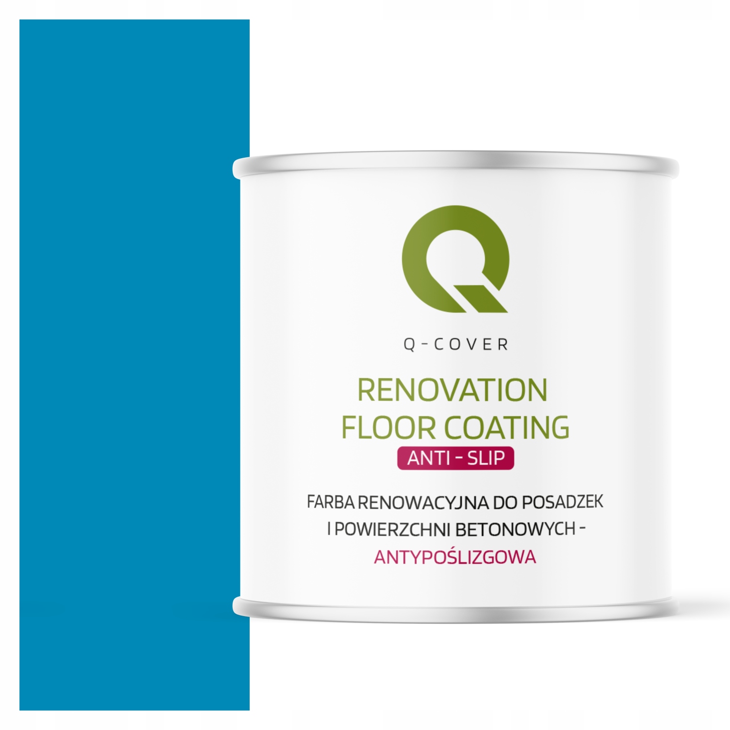 Barva Barva Na Podlahy Protiskluzová Světle Modrá Ral 5012 2,5L