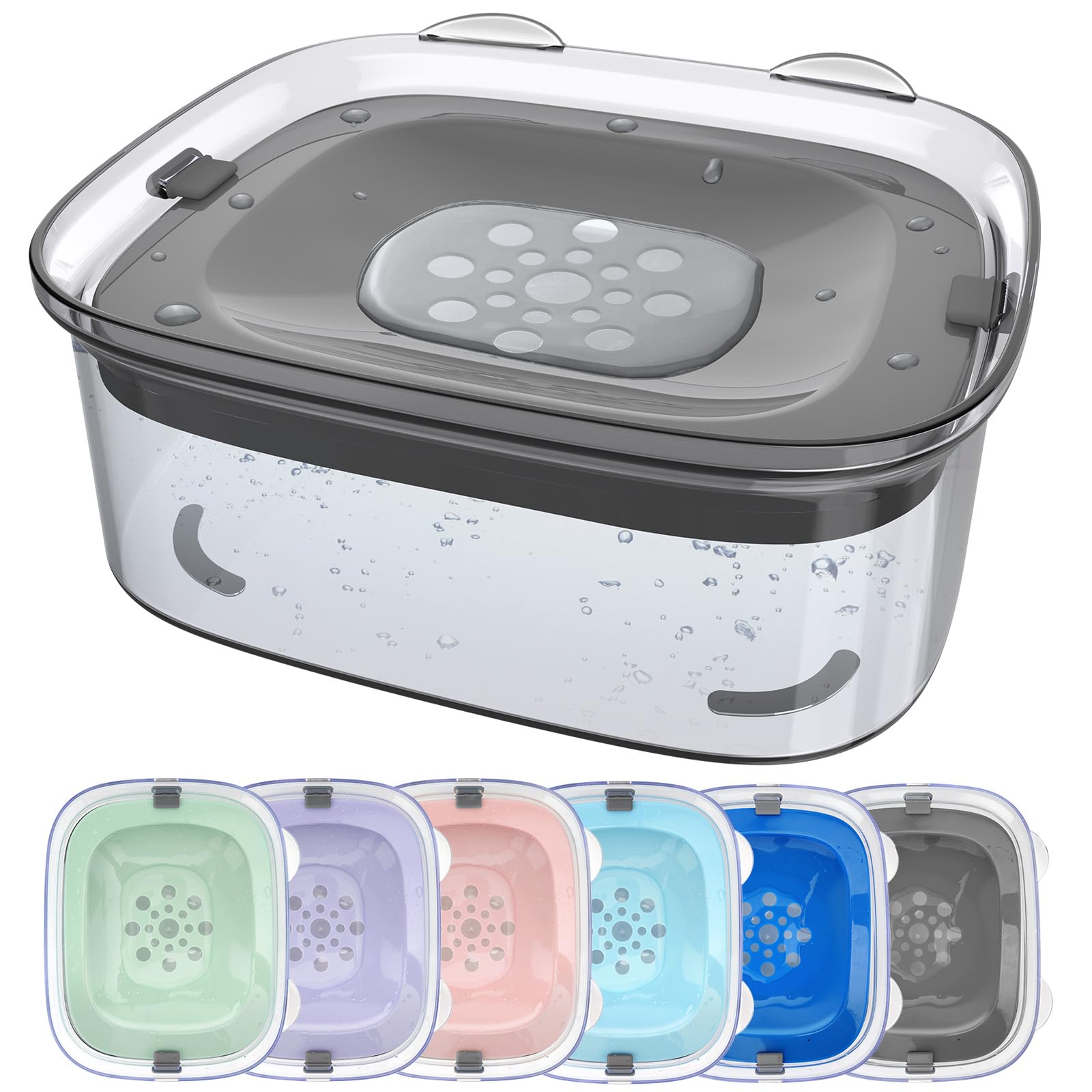 Levně Heouvo Miska pro psa bez rozlití 2,5L Protirozlévací miska na vodu