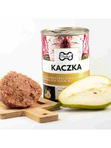 5 x Psiastki Vlhké krmivo premium Kachna s hruškou 80% masa 400 g