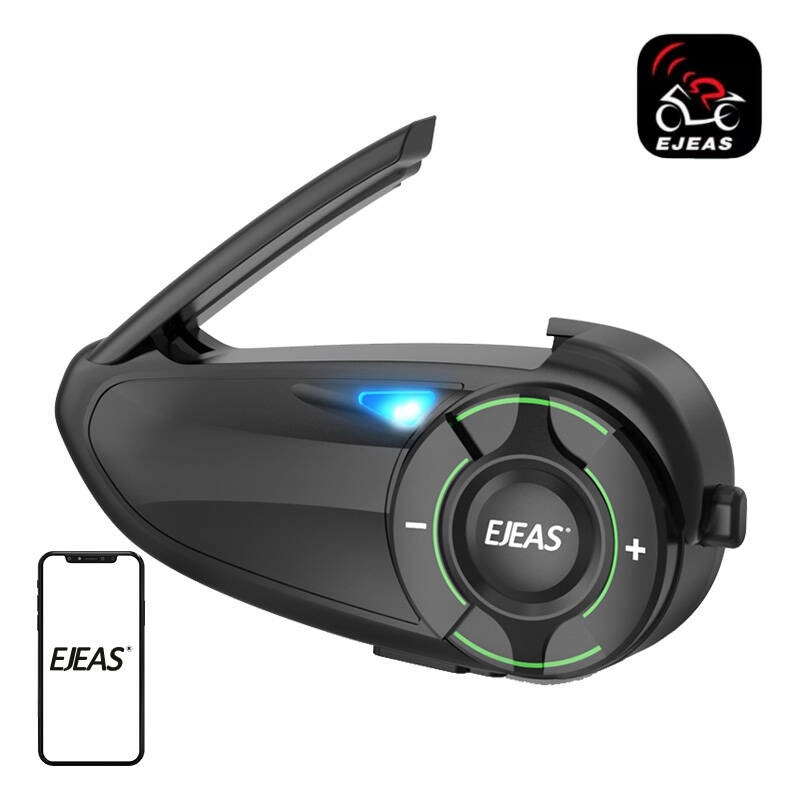 Motocyklový Interkom Ejeas Q8 S Tech. Mesh IP67 – Hudobná Komunikácia