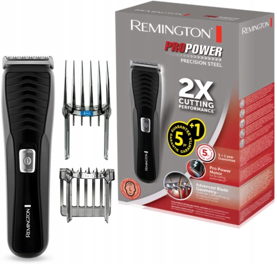 Silný akumulátorový strojek Remington HC7110 s ocelovými čepelemi SlideSelect
