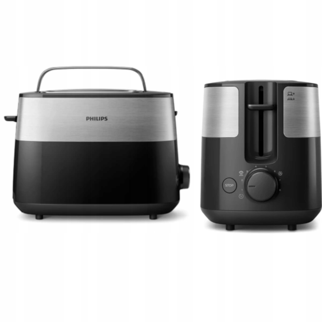 Toster Philips Daily Collection HD2516/90 2 kromki 830W Ruszt