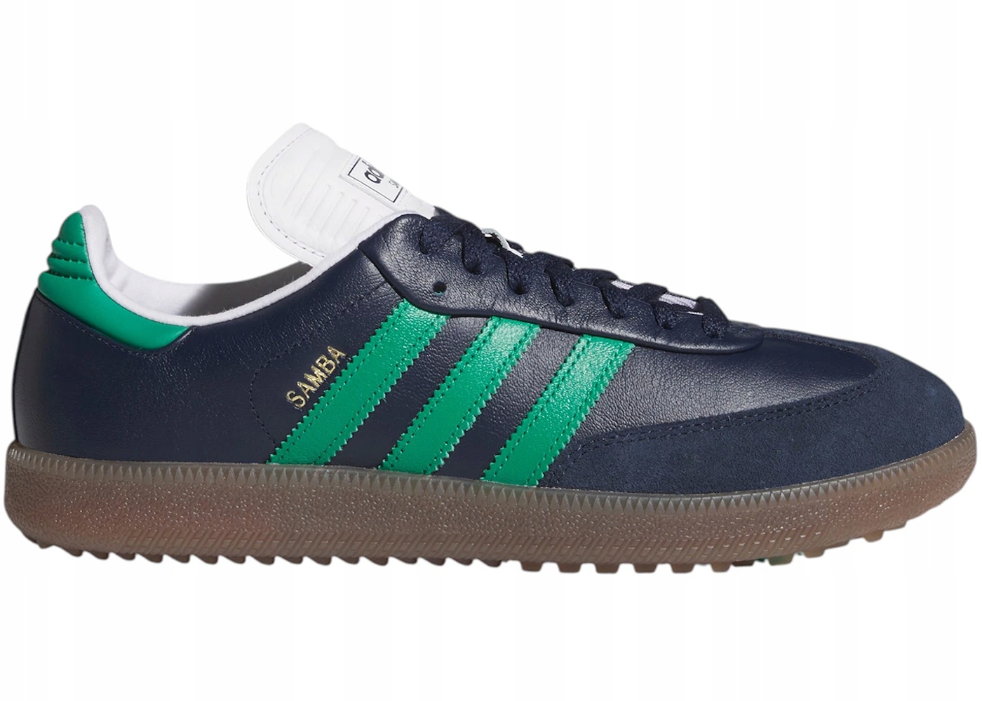 adidas Samba Spikeless Golf noční indigo zelená pánská HP7072 42 2/3
