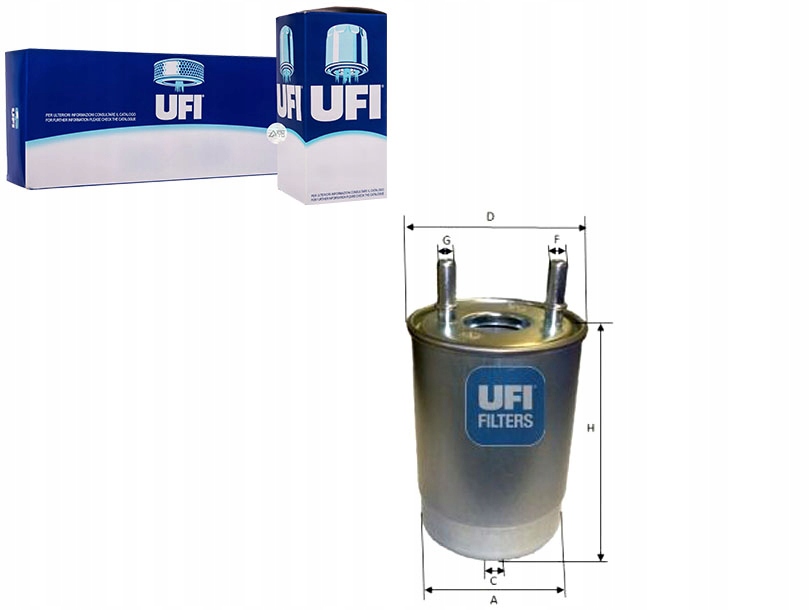 UFI24.113.00 Palivový Filtr Nafta Asistent Řidiče #33
