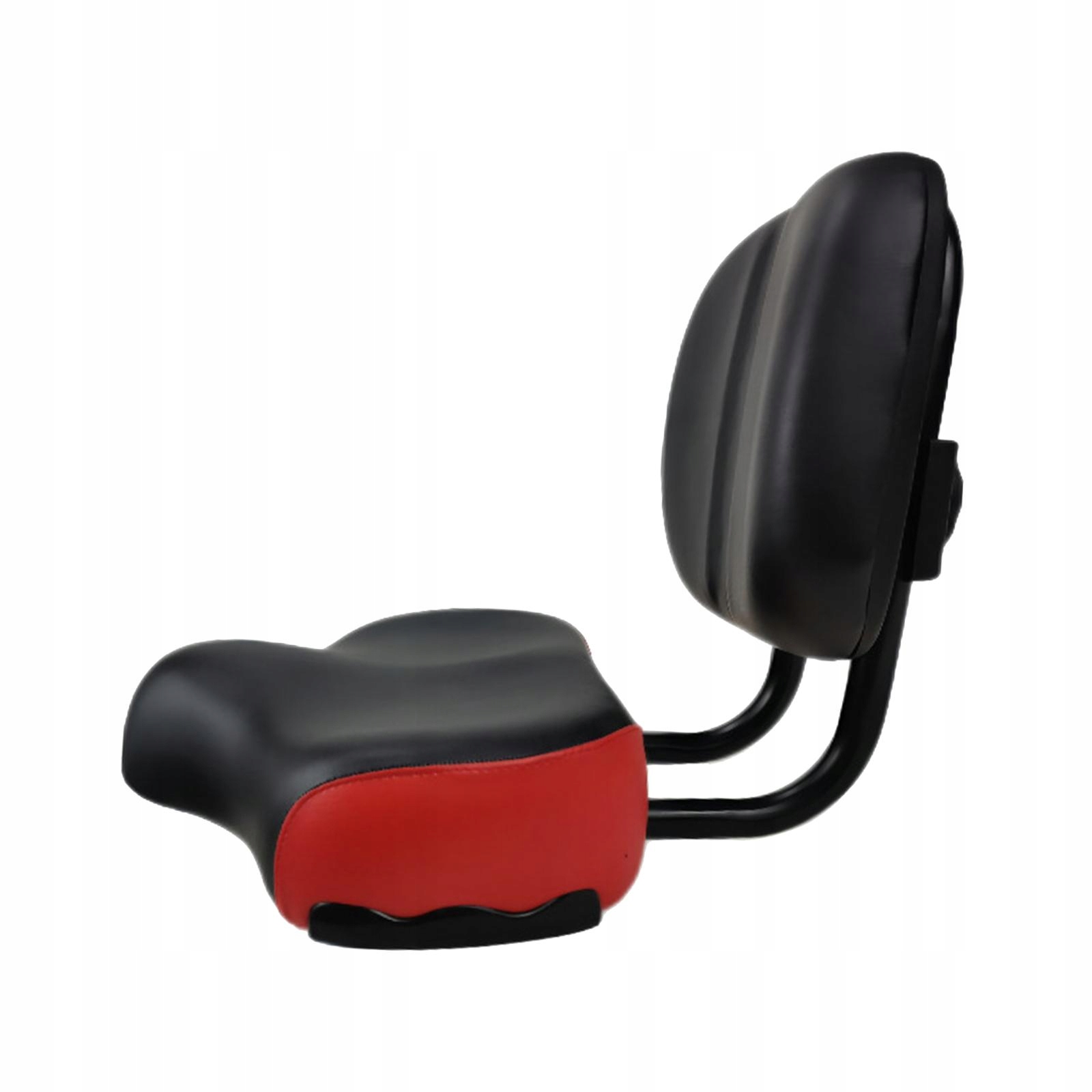 Szerokie, duże, wygodne siodełko do roweru stacjonarnego, na zewnątrz, czerwone Model inna