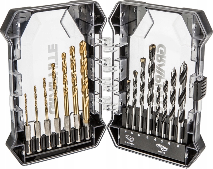 

Graphite Zestaw Wiertła Do Metalu Betonu I Drewna