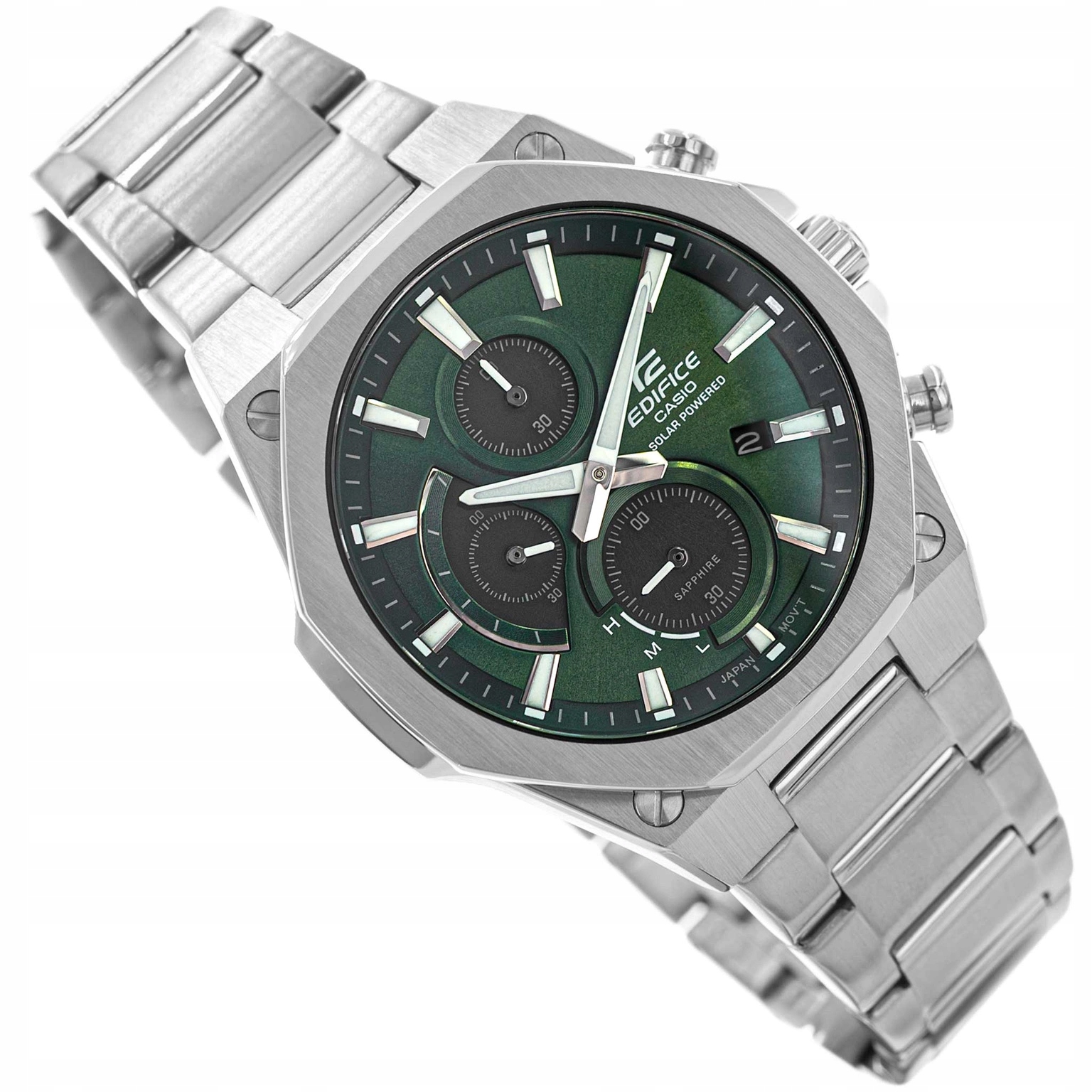 Pánské Hodinky Casio Edifice EFS-S570D-3AUEF Stříbrné S Solárním Náramkem